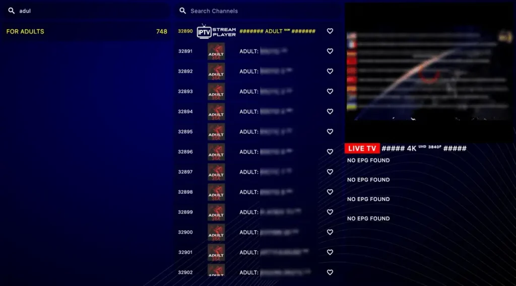 iptv adult